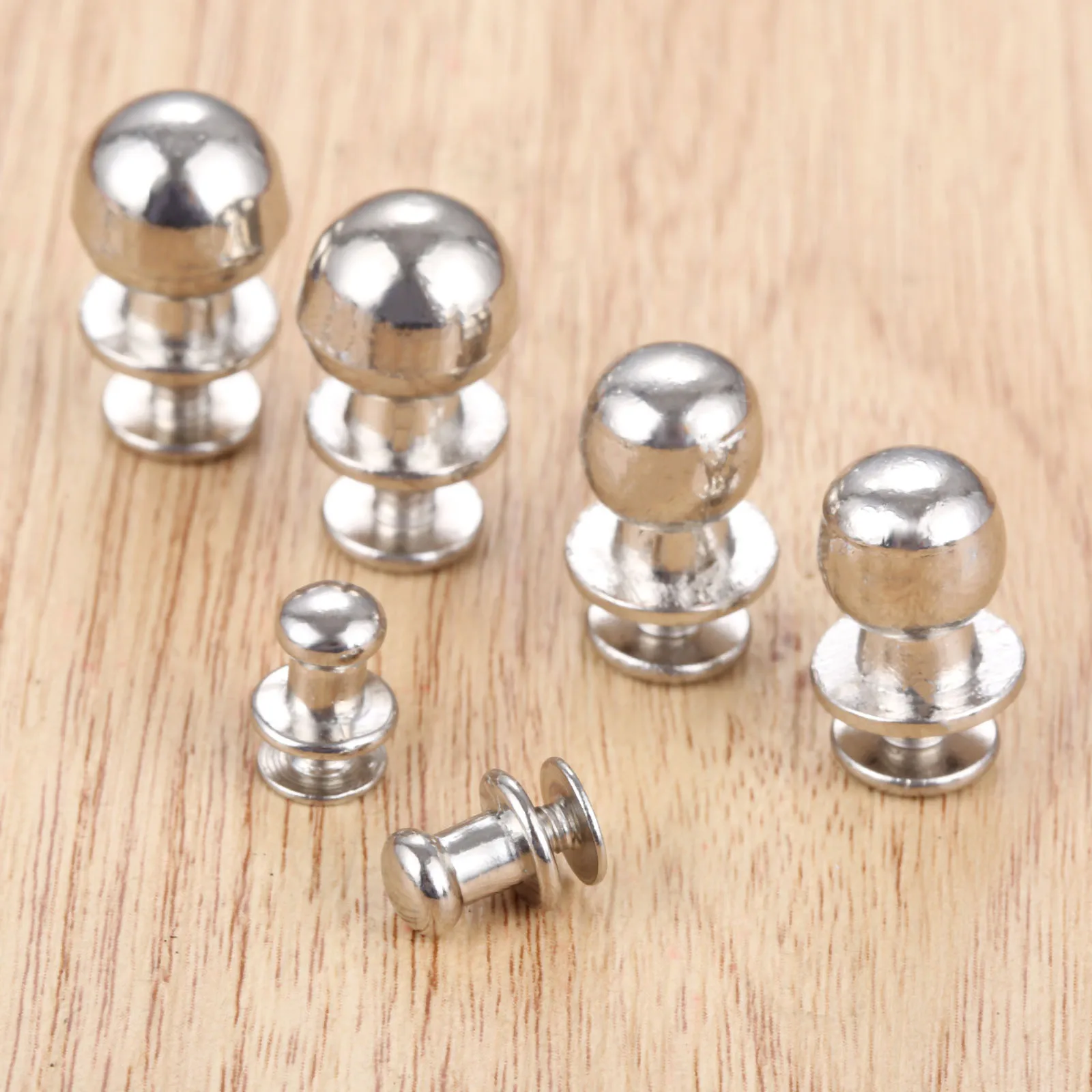 5/10pcs Mini Silver Knobs Round Handles Pulls Single Hole Drawer Vintage Decor Cabinet Chest Kitchen Solid Alloy Bathroom Home