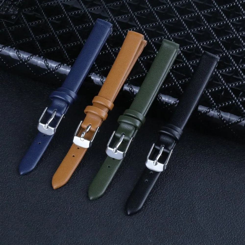 Genuine Leather  Watch Strap  8mm  10mm 12mm  14mm  16mm  18mm  20mm  22mm  Soft  Watch band   Wrist  Belt Accessory for watch