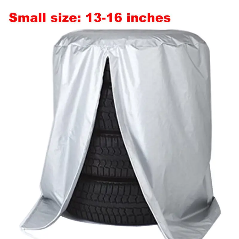 New Car Tire Cover 4 Tires Capacity Waterproof Dust-Proof 210D Driving Car Tire Cloth Car Tire Cover Bag Big Capacity Outdoor