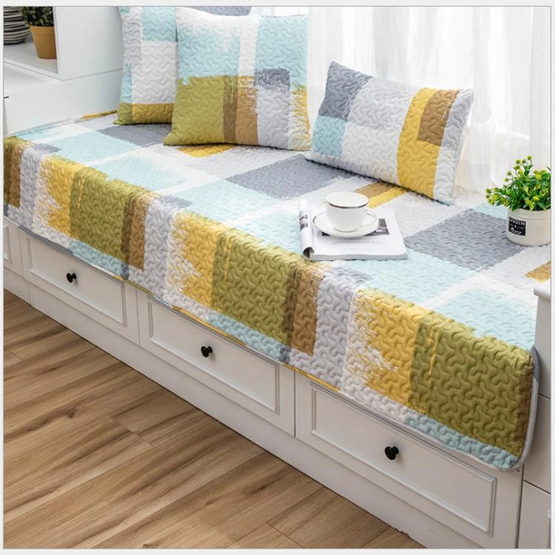 Simple Modern Printing Balcony Mat Children Crawling Game Mat Non-slip Moisture-proof Cotton Children's Room Rug Bedside Carpet