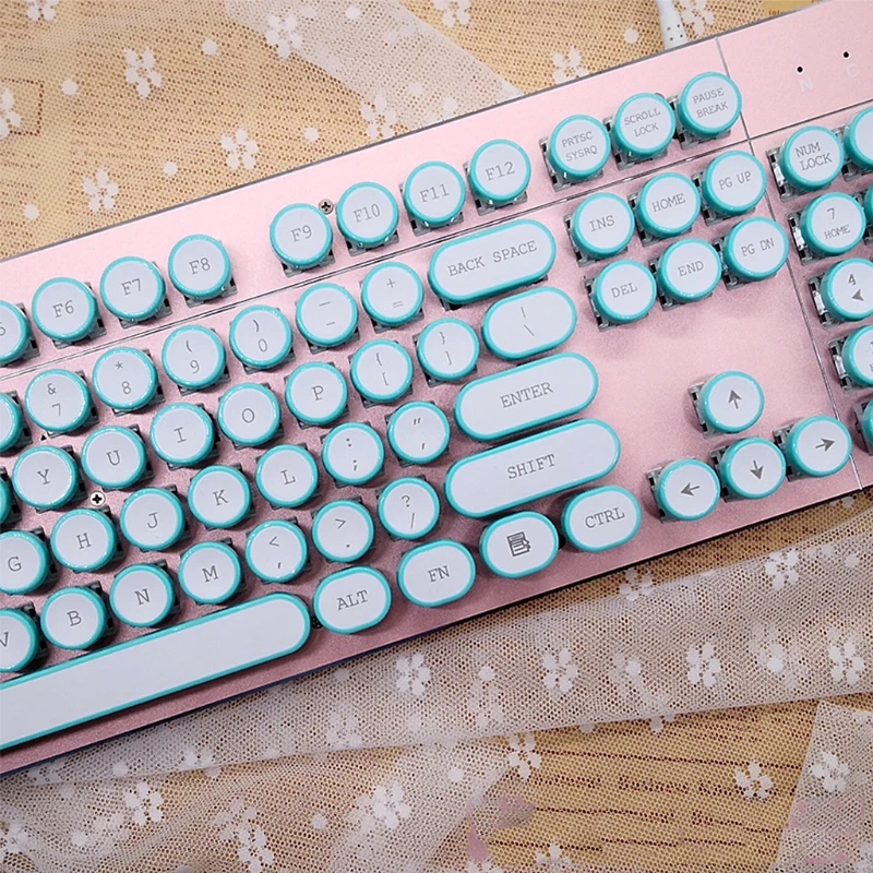 لتقوم بها بنفسك Keycap الرجعية البخار فاسق آلة كاتبة لوحة المفاتيح الميكانيكية Keycap 108 مفاتيح