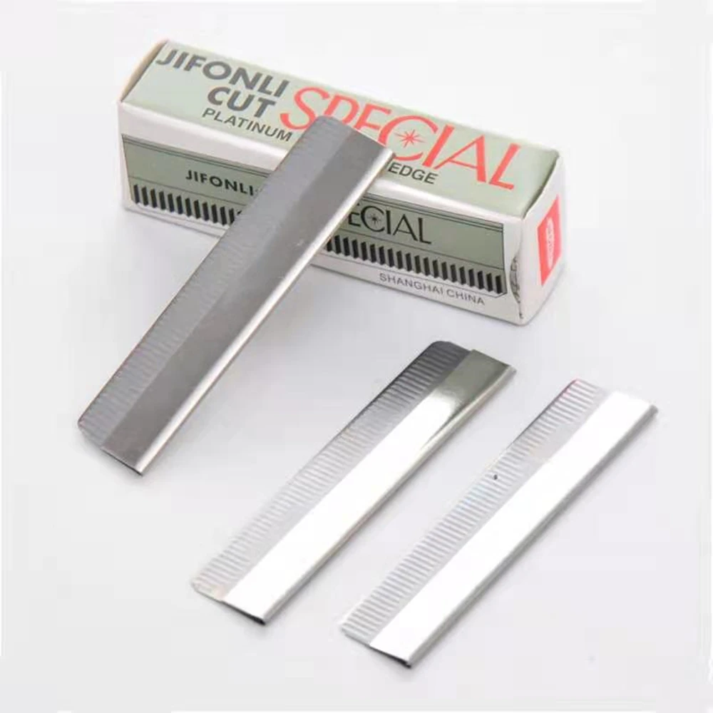 10pcs/1Pack Eyebrow Trimmer Razor Blade Stainless Steel Microblading eyebrow Knife for Permanent Makeup Brow Tattoo Beauty Tool