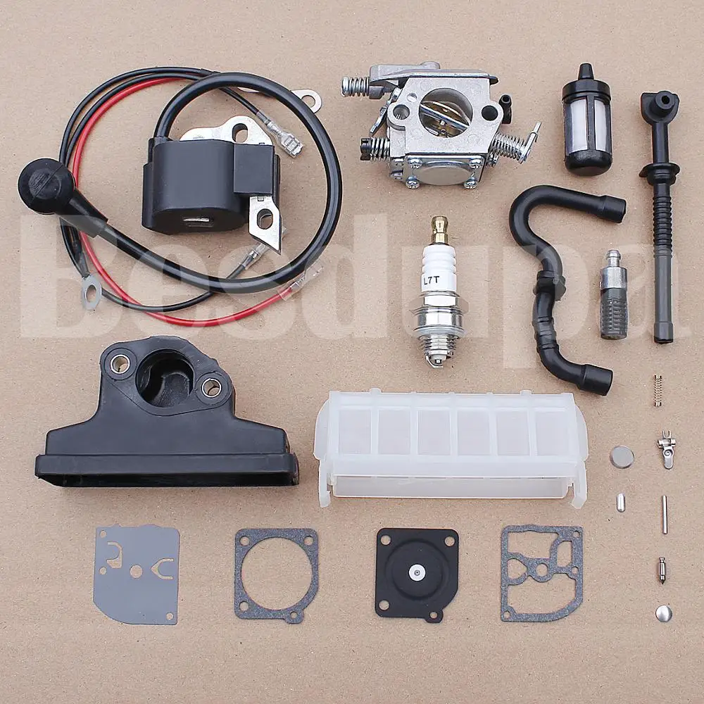 Imagem -02 - Filtro de Combustível para Bobina de Ignição do Carburador para Motosserra Stihl 021 023 025 Ms250 Ms210 Ms230 1123 120 1651 Kit de Reparo de Carb