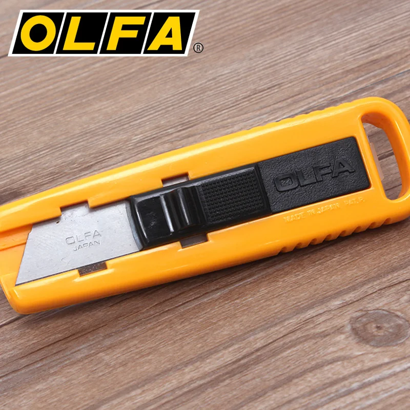 OLFA SK-3 Utility Compact Knife Light-duty Cutter Safety Knives Unpacking Paper Cutting Tools Matched Trapezoidal Blade SKB-2/5B