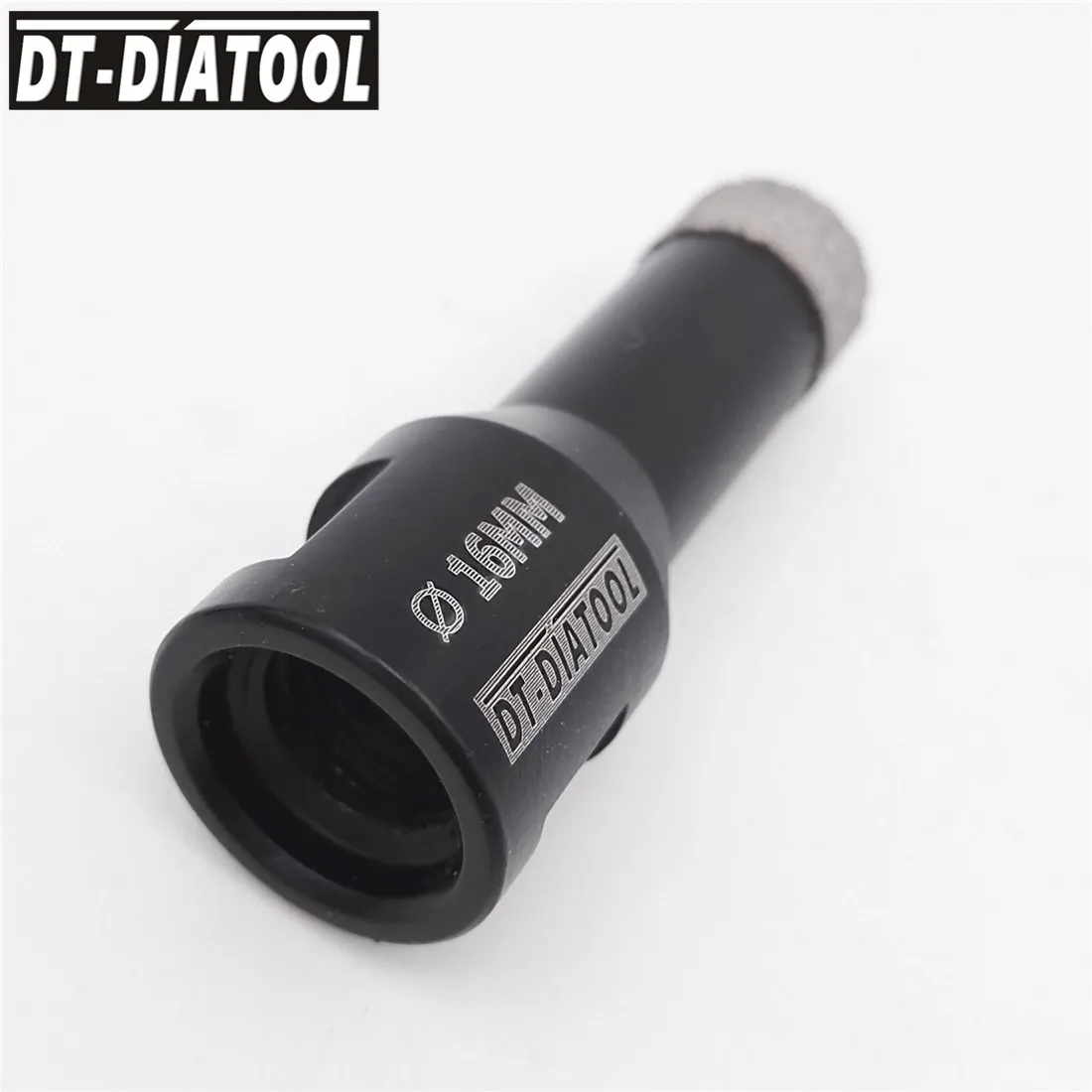 DT-DIATOOL 2pcs M14 Secco Vuoto Brasato Del Diamante di Perforazione Core Bit Foro di Piastrelle di Ceramica Seghe Granito Pietra di Marmo Punte da Trapano grit35/40