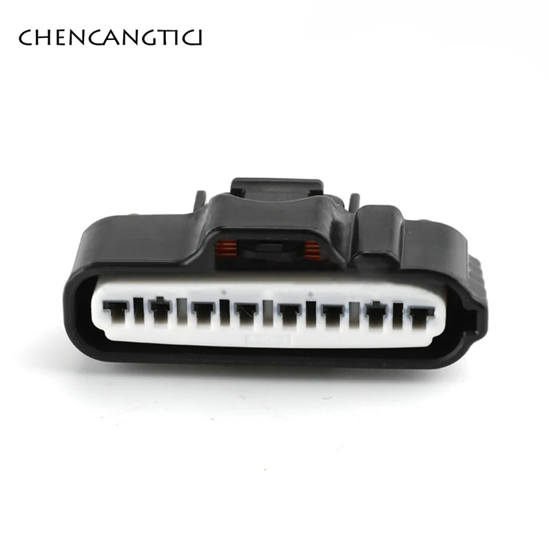 1 Set 8 Pin Automobile Wire Harness Electronic Cable Connector Toyota Female Left Right Groove Plug Socket With Terminal