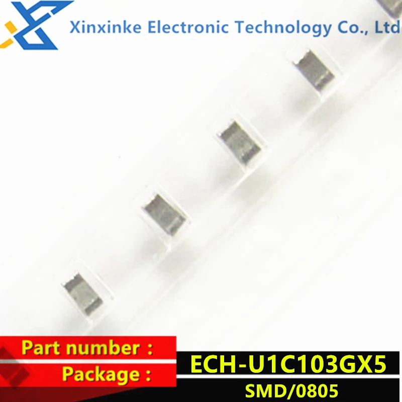 10PCS ECHU1C103GX5 Thin Film Capacitor 0.01uF 16VDC 2% 5% PPS FILM 0805 ECH-U1C103JX5 CBB Polyester Capacitor New Original