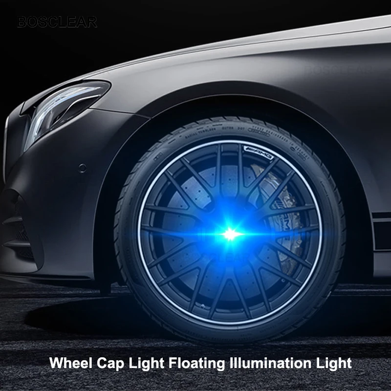 Hub Light 4PCS Car Floating Illumination Wheel Caps LED Light Center Cover  for mercedes benz w204 w203 w205 w210 w211 w212 w213