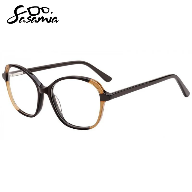 

SASAMIA Spectacles Frames Fashion Oval Woman Optical Prescription Myopia/Reading Gafas Oculos Women Glasses Frame WD4090