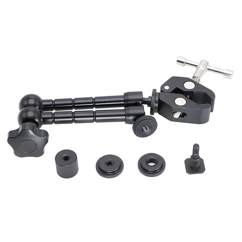 Magia regolabile Articolato Arm Super Clamp 11 pollici per Monitor Della Fotocamera DSLR HA CONDOTTO LA Luce di Montaggio A CRISTALLI LIQUIDI di Video Flash Della Fotocamera