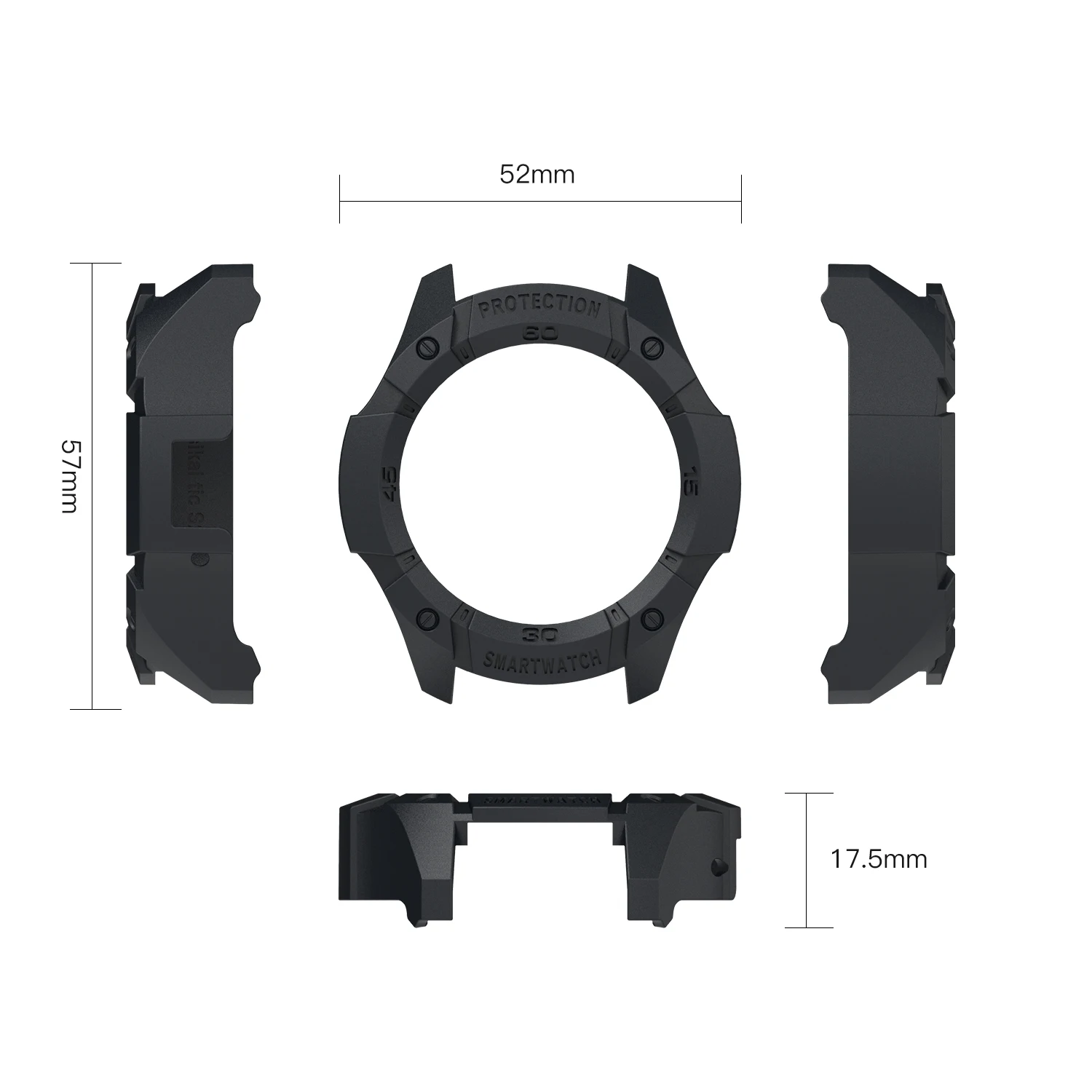 SIKAI الحال بالنسبة Ticwatch S2 هارد PC شل واقي للشاشة غطاء ل Ticwatch C2 ساعة ساعة ذكية اكسسوارات