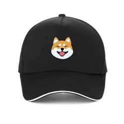 Sombrero de béisbol con estampado de perro Shiba Inu para hombre y mujer, gorra de béisbol con estampado de dibujos animados, estilo hip hop, ajustable