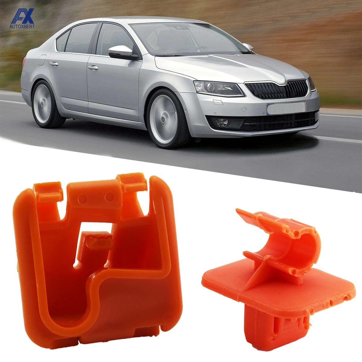 1U0823570A Plastic Car Hood Bonnet Rod Stay Bracket Buckle Clip Holder For Skoda Roomster Fabia Octavia MK2 2004 - 2012 2013