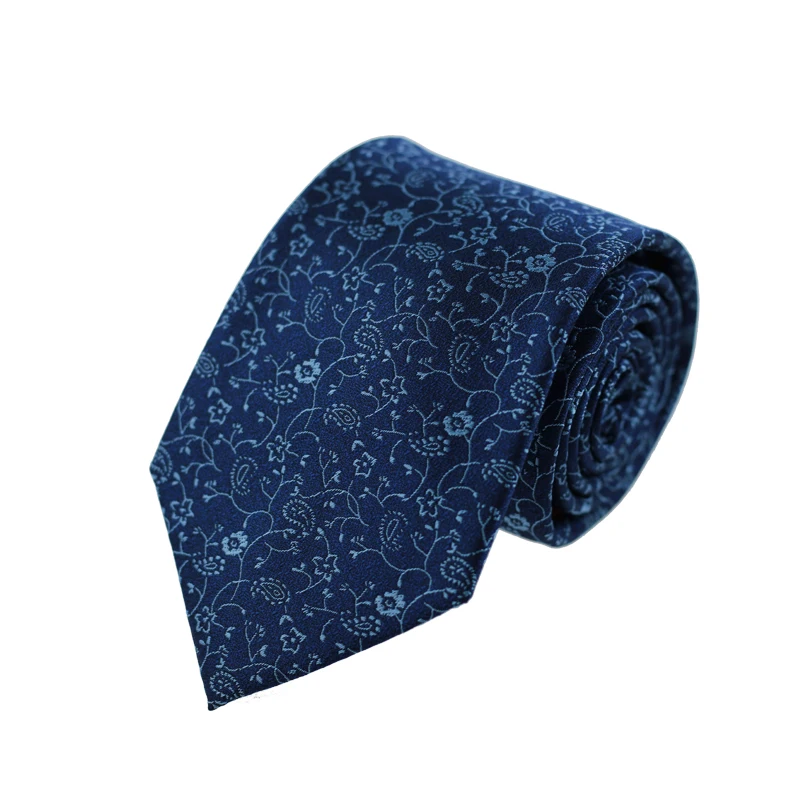 Corbata de moda para hombre, corbata de boda de 8cm, accesorios de la camisa a rayas con cuadros, flor de Cachemira, color burdeos, regalo