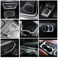Car Styling Center Console Gear Shift Frame Cover Trim For Audi Q3 2013-2018 Door Audio Speaker Frame Decoration