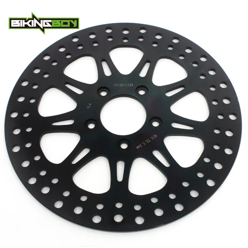 BIKINGBOY Rear Brake Disc Disk Rotor For Sportster 883 1200 XL Dyna 1450 Super Glide  Low Rider Softai Road Glide FLSTC FLHR