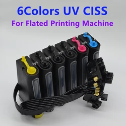 100% Eligibility Continuous Ink Supply System 6Colors Anti-corrosion UV CISS for Epson L801 L810 L805 L1800 Series Printer