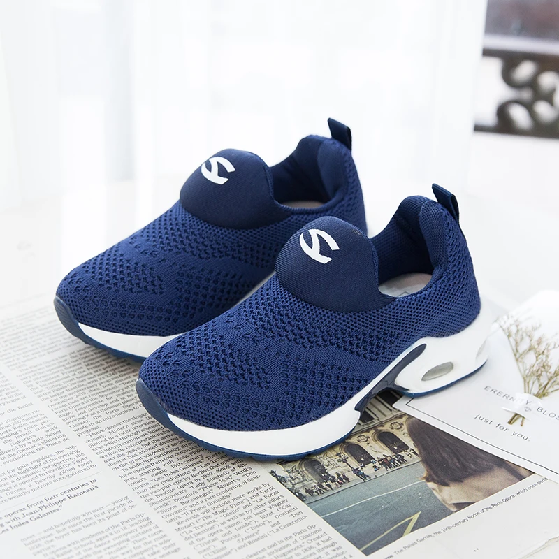 Youth Women's Men's Causal Shoes Mesh Breathable Boys Girls Toddler Shoes 2021 Summer Air Cushion Big Kids Shoes 4-16 Years Old