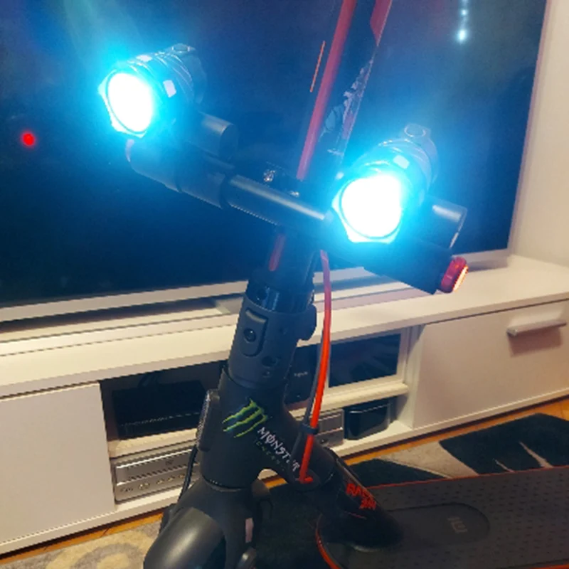 سكوتر كهربائي LED مصابيح المصباح USB قابلة للشحن زوومابلي الدراجة الخفيفة ل شاومي 1S M365 PRO2 ناينبوت سكيت اكسسوارات