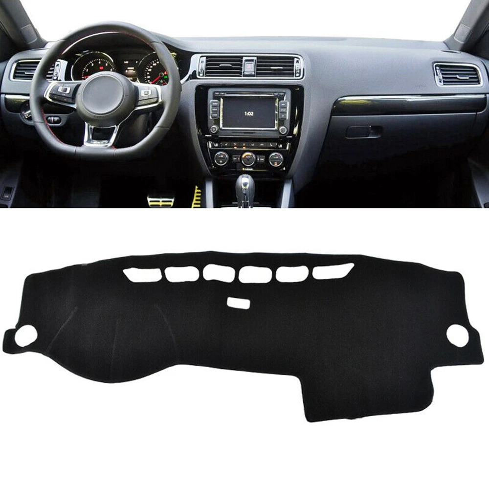 

For Volkswagen VW Jetta Vento MK6 2011 2012 2013 2014 2015 2016 2017 2018 Black Dashboard Cover Dashmat Dash Mat