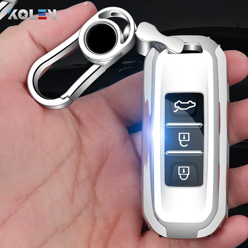 Soft TPU Car Remote Key Case, suporte da tampa, Shell para Baojun 510, 730, 360, 560, RS-5, 530, 630, Wuling Hongguang S, Auto Acessórios