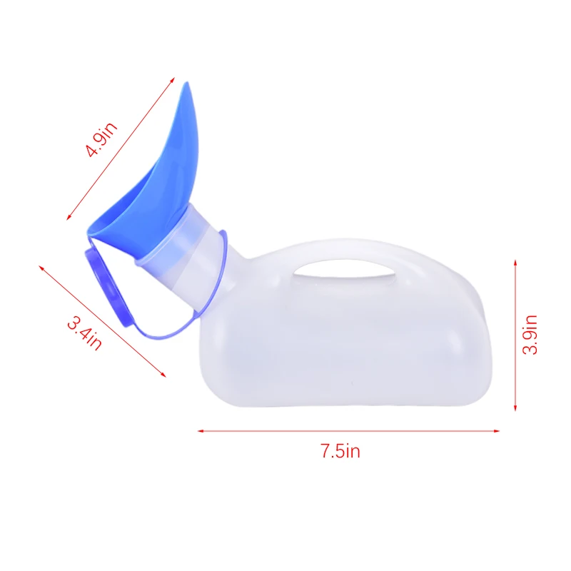 Portable 1L Unisex Female Urinal Toilet Urine Urination Device Bottle  Outdoor Camping Travel Tool Tent Emergency Closestool