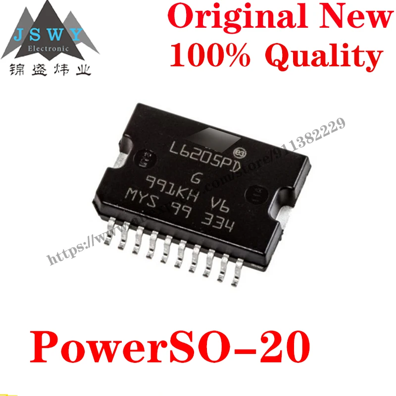 10~100-pcs-l6205pd013tr-powerso-20-motor-motion-ignition-controller-and-driver-ic-chip-for-module-arduino-free-shipping-l6205p