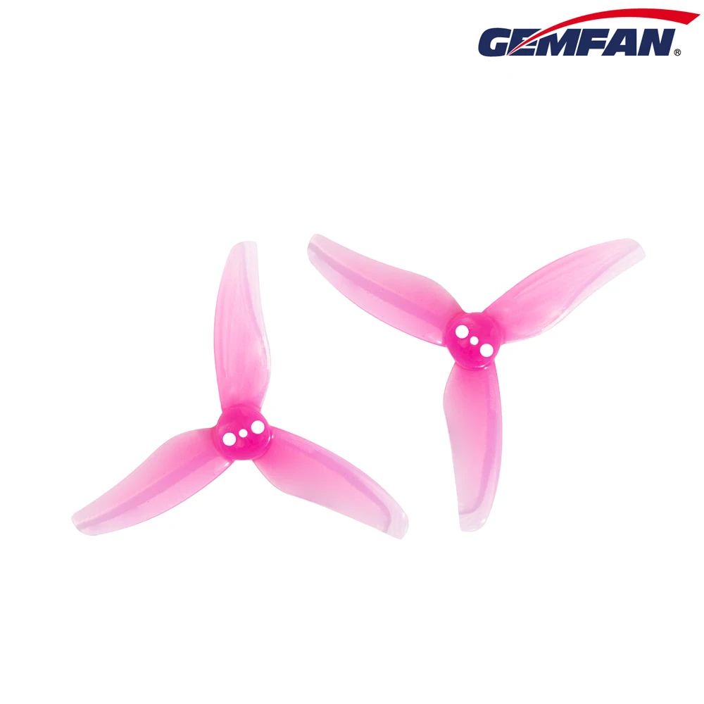 4 أزواج Gemfan 2512 2.5X1.2X3 3-Blade PC المروحة 1.5 مللي متر ل RC FPV سباق حرة 2.5 بوصة مسواك طائرات بدون طيار استبدال أجزاء