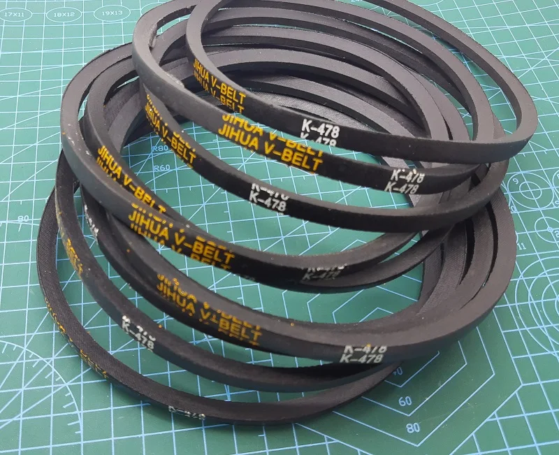 10Pcs/lot K478 V-belt drive Rubber Belt Driving belt Transmission belt for Bench drill Washing machine