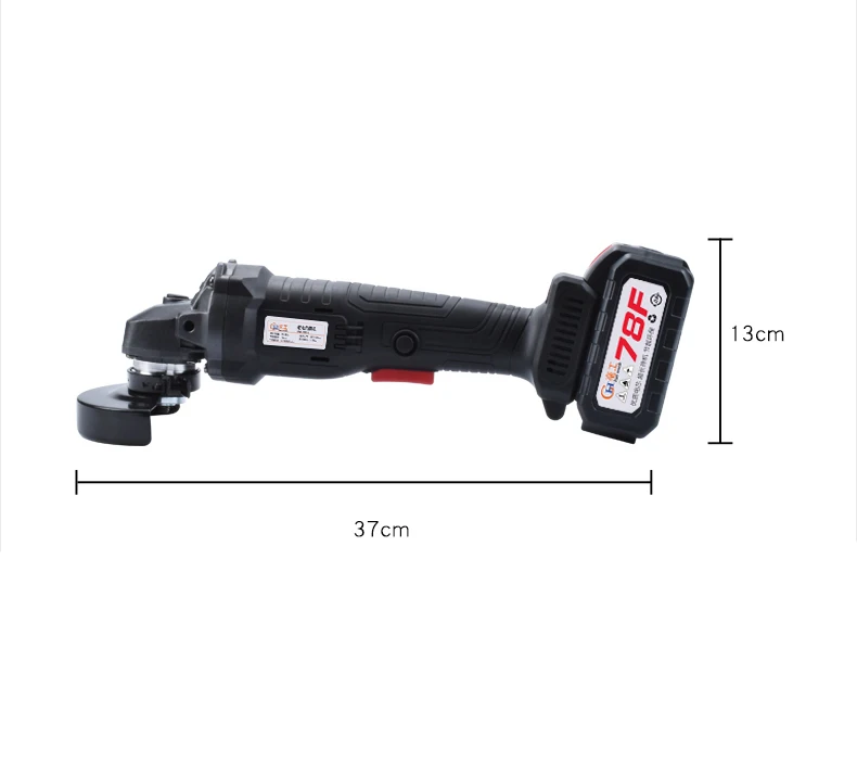 Amoladora angular inalámbrica, 20V, iones de litio, 6000mAh, rectificadora, amoladora angular eléctrica de corte, herramienta eléctrica de molienda para el hogar y el bricolaje