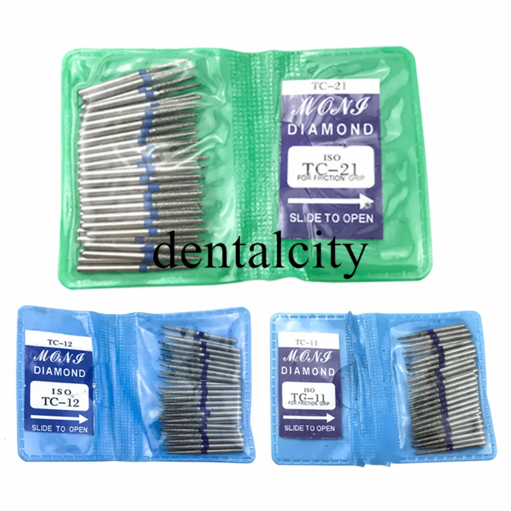 50pcs Dental Diamond FG High Speed Burs for Polishing Smoothing TC Series Dental Burs Hot Sale