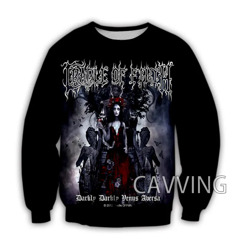 

New Fashion Women/Men's 3D Print Cradle of Filth Crewneck Sweatshirts Harajuku Styles Tops Long Sleeve Sweatshirts