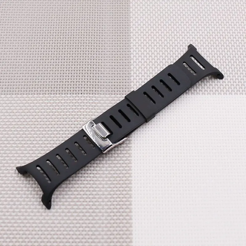 Soft Rubber Watch Band Metal Buckle Wrist Strap with Screwdrivers for suunto T1 T1C T3 T3C T3D T4C T4D T Series Smart Watch D5QC