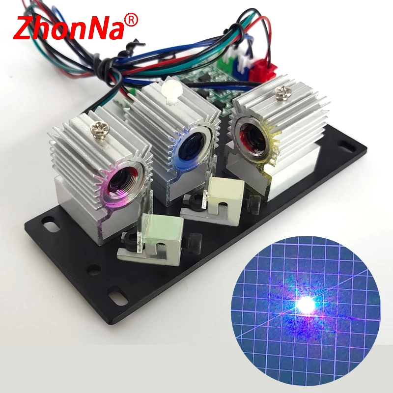 300mW RGB Combined White Laser Module 12V for Stage Lighting DJ KTV Halloween Christmas Club Party Light Shows