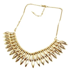 Egypt Gold Metal Bronze Black Bib Statement Necklaces for Women Bohemian collier femme Gypsy Tribal Cocktial Party Jewelry