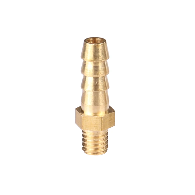 Mini Pagoda Brass Pipe Fittings Male Thread M4 M5 M6 Brass3mm 4mm 5 6 mm Barb Hose Leather Tube Trachea Connector