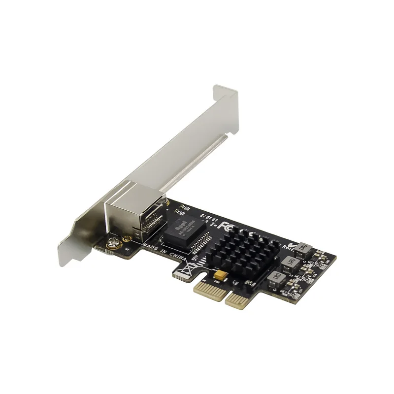 RJ45 1Port PCIE Chip Realtek RTL8125 Single port 10/100/1000M/2.5G Lan Network Adapter Card Desktop Sever Gigabit Ethernet 1000M