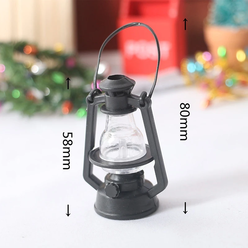 1PC 1:12 Miniature Kerosene Lantern Dollhouse Furniture Accessories Mini Living Room Scene Ornaments Kids Toys Gifts