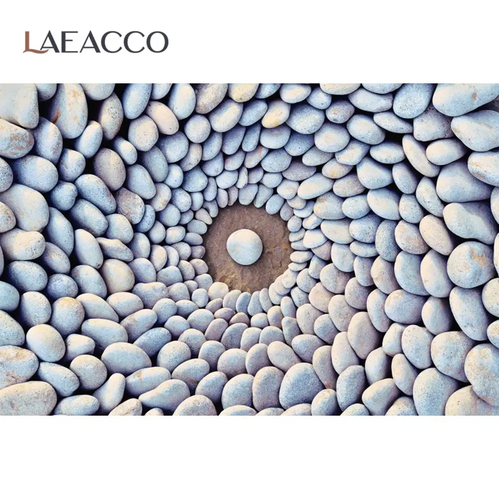 Laeacco Unique 3D Pattern Stone Cobblestone Piled Cave Fantasy Pattern Photocall Photographic Background Photo Backdrop Photo