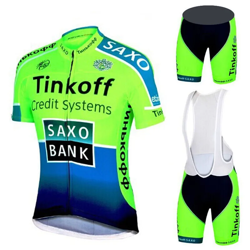 2022 New Tinkoff  Summer Cycling Jersey Set Breathable Team Racing Sport Bicycle Jersey Mens Cycling Clothing Short Bike Jersey