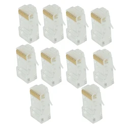 10 pack lot Keystone Jack CAT5 Network Ethernet Punchdown 10P10C RJ50