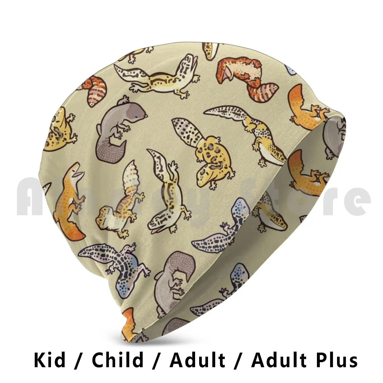 Chub Gecko Babies Beanies Pullover Cap Comfortable Gecko Geckos Leopard Gecko Leopard Gecko Lizard Lizards Reptile