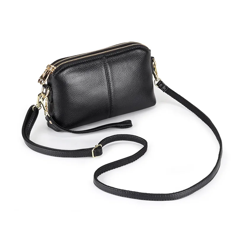 RanHuang New 2024 Women\'s Genuine Leather Shoulder Bags High Quality Cow Leather Messenger Bags Girls Clutch Bags Crossbody Bags