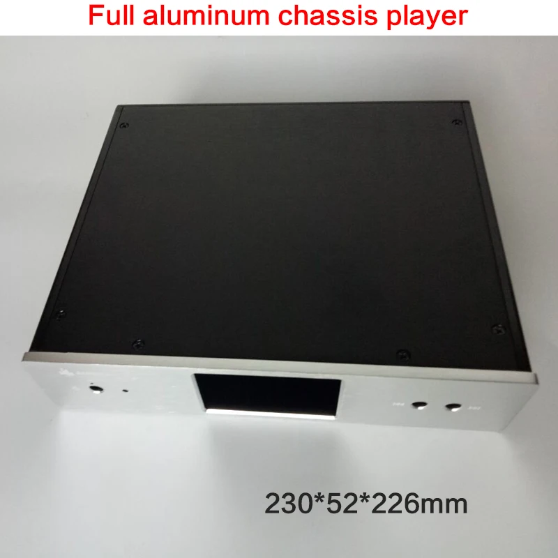 

DIY All Aluminum Power Amplifier Chassis J11 Player Case Power Supply Shell Audio Box Amplifier Enclosure 230*52*226mm