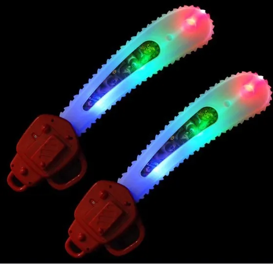 Scie à chaîne lumineuse, épée lumineuse, jouets pour enfants, équipement d'arme, jouets lumineux, jouets en plastique