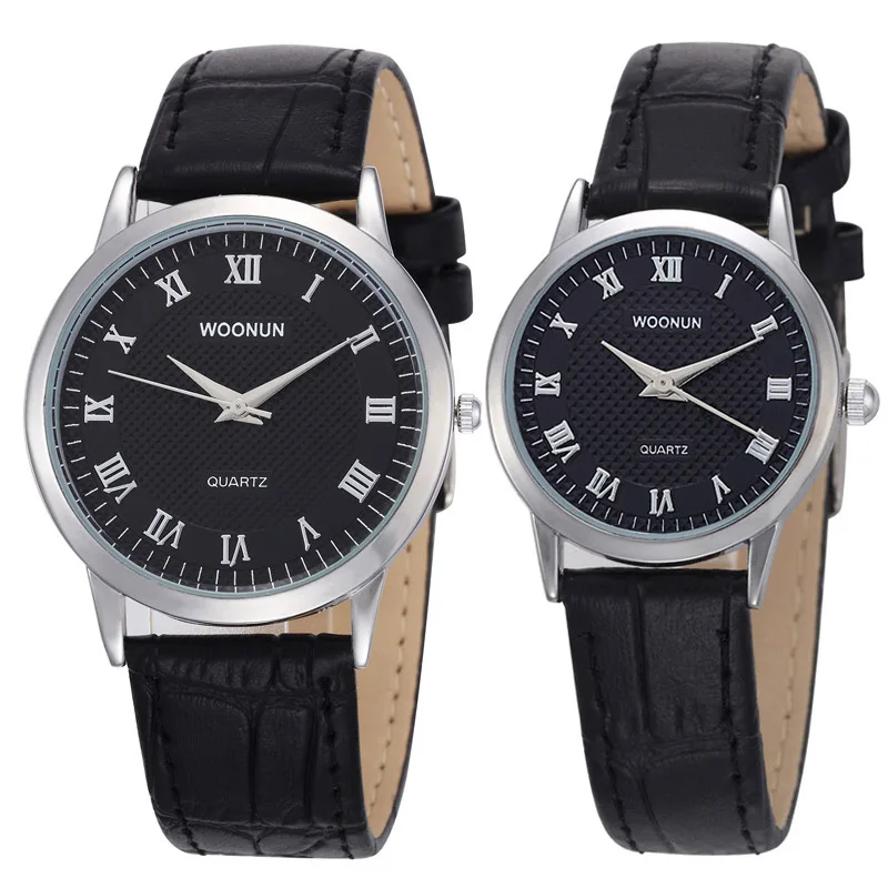 Fashion Couple Watches 2023 Lovers Watches Women Men Fashion Casual Watches Leather Band Quartz Wristwatches Gifts for Boyfriend