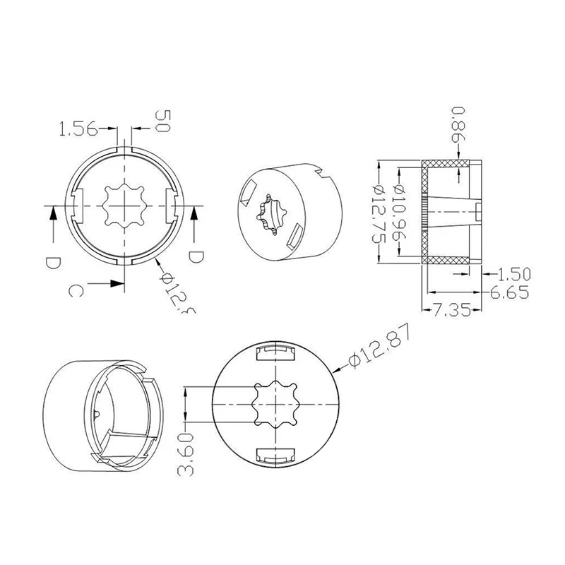 30PCS 1W 3W 5W XPPE /XP-G XPG / XT-E XTE 3535 LED Lens 13mm white holder 10degree/20degree/30degree/25degree/45degree/60degree