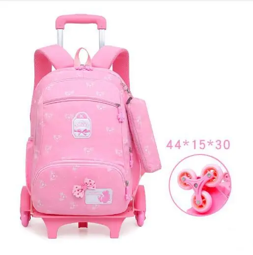 Schule Rollende rucksack für Kinder Rädern Rucksack für schule Kinder schule trolley Tasche kinder reise trolley-rucksack auf rädern