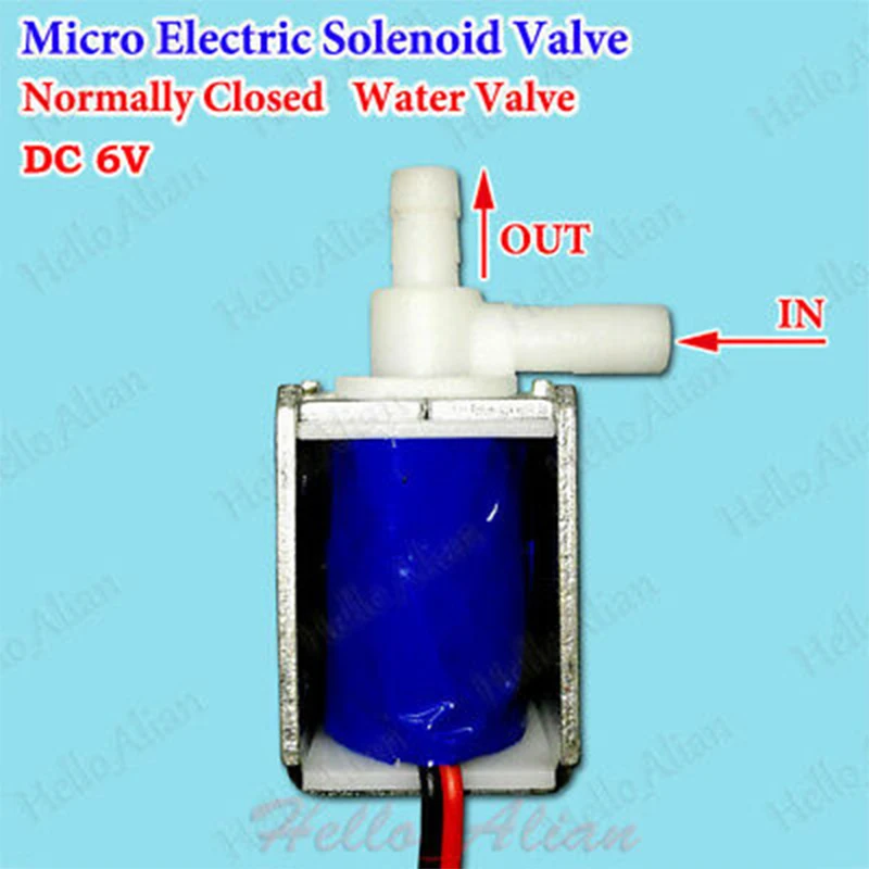 Mikro Mini zawór elektromagnetyczny DC 6V 12V 24V normalnie zamknięty N/C zawór wody zawór sterujący N/C — zdjęcie 3