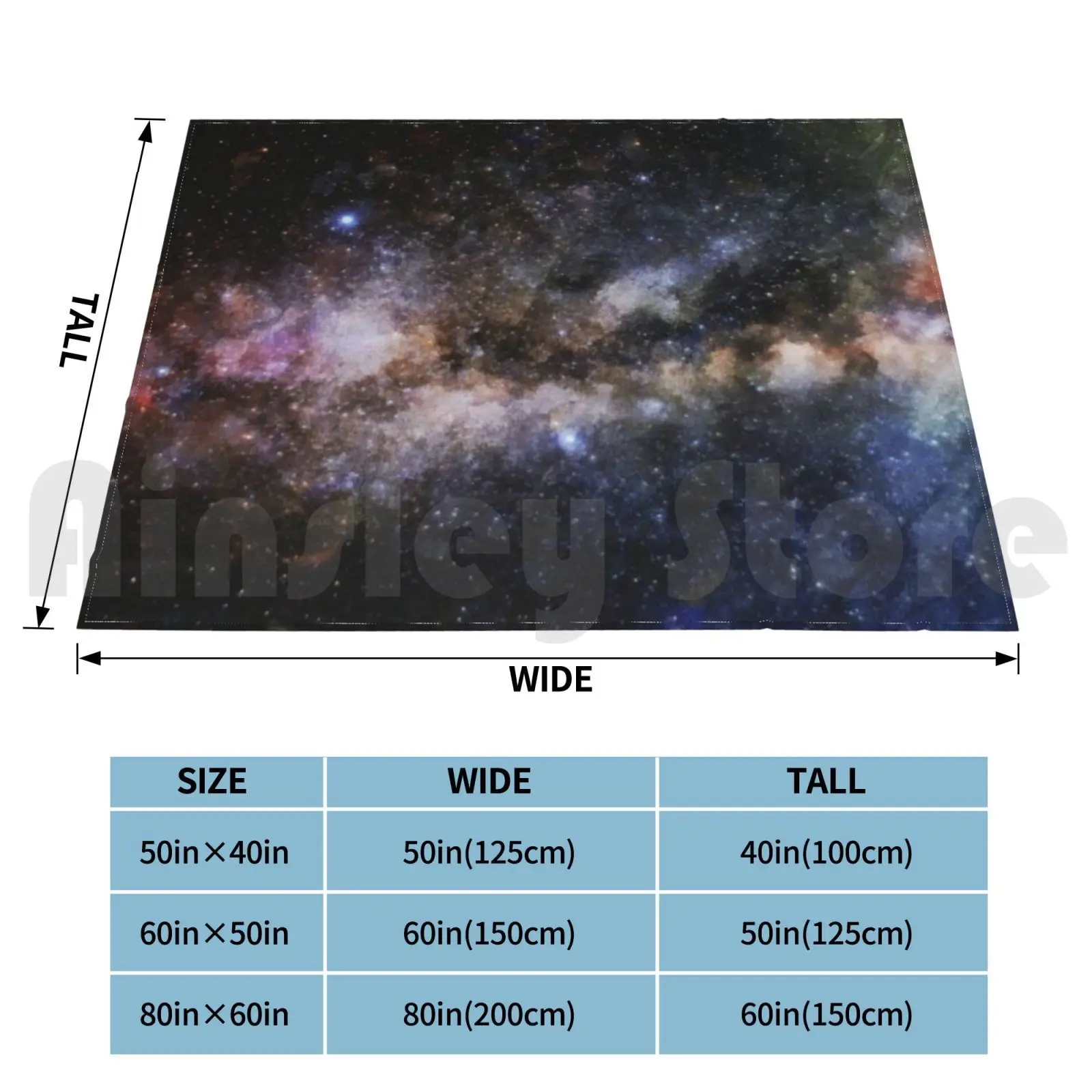 Black Galaxy Space Stars Blanket Fashion Custom Universe Galaxy Milky Way Starts Telescope Astronomy Cool